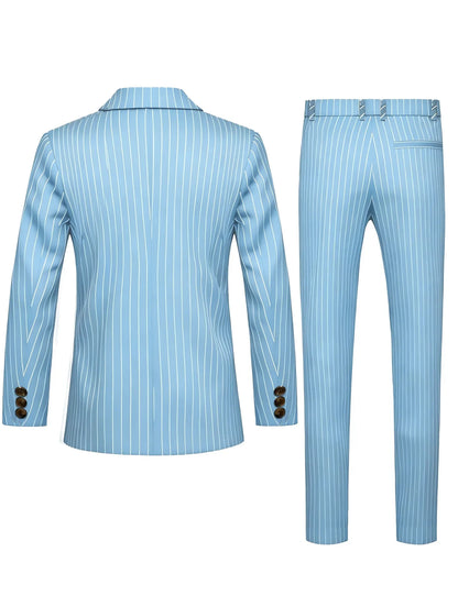 Men's Suit Sets Men's Striped Suits Dress Pants for Business Dinners and Weddings