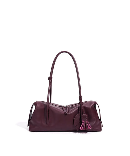 2026New Women's Casual Top Grain Leather Shoulder Bag Large Capacity Soft Pillow Handbag Underarm Tote for Daily Commute