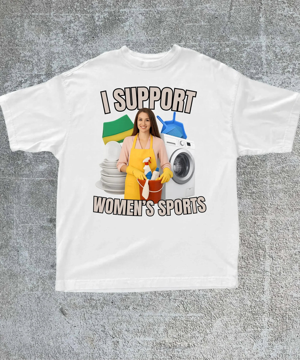 Men I Support Women's Sports T Shirt Unisex Women Oversize Tee Streetwear Casual Short Sleeve Funny Sarcastic Humor Gen Z Humor
