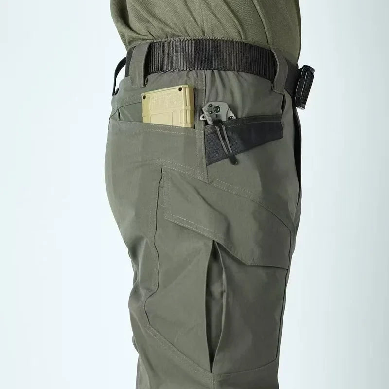 Cargo Pants Outdoor Multi-pocket Tactical Pants Ripstop Waterproof Trousers Male Wear-resistant Training Fishing Workwear Pant