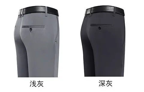 Fashion Men Business Suit Pants Korean Spring Summer Streetwear Male Clothes New Office Casual Solid Loose Straight Trousers 40