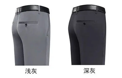 Fashion Men Business Suit Pants Korean Spring Summer Streetwear Male Clothes New Office Casual Solid Loose Straight Trousers 40