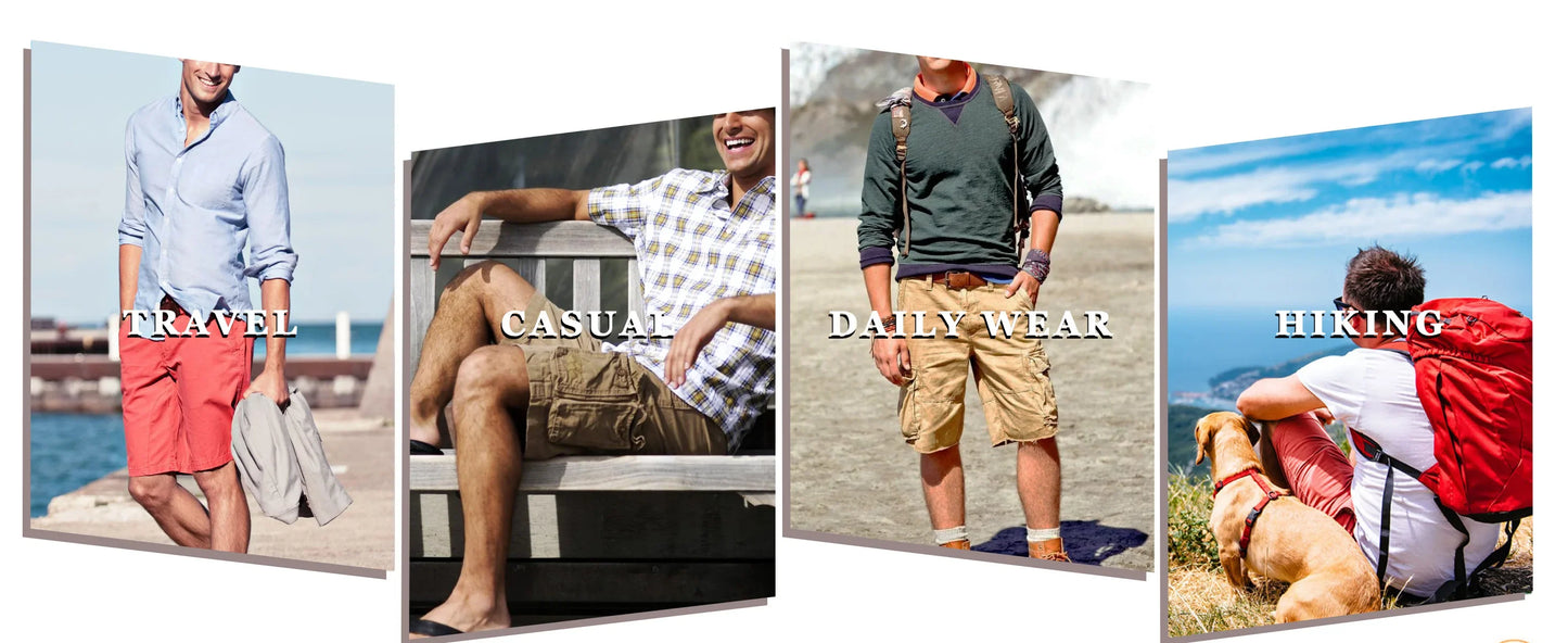 Below Knee Length 3/4 Long Shorts Men's Outdoor Capri Pants Multi Pocket Summer Twill Work Cargo Pants Man