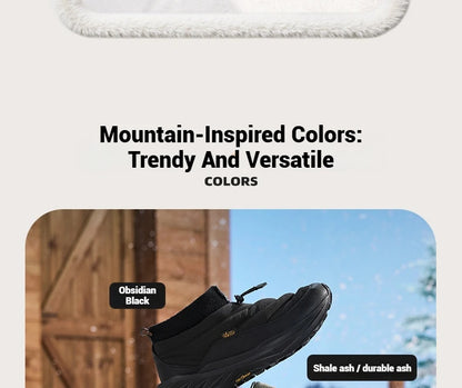 Men Winter Boots High-Top Thermal Ankle Support  Fleece Lined Ice Grip Abrasion-Resistant Sneakers Male 672542215A
