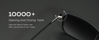 Retro Square Polarized Sunglasses Shade Men Lightweight TR90 Frame UV400 Protection Fashion Sun Glasses ZS3209