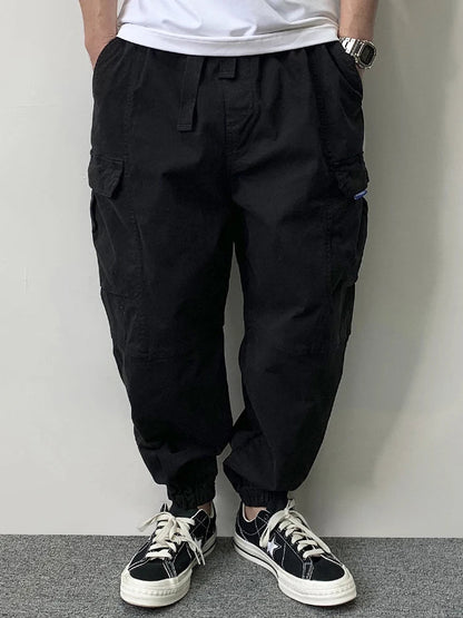 High Quality Cotton Cargo Pants For Men Japanese Streetwear Plus Size Tactical Pants Harajuku Casual Joggers Fashion Trousers