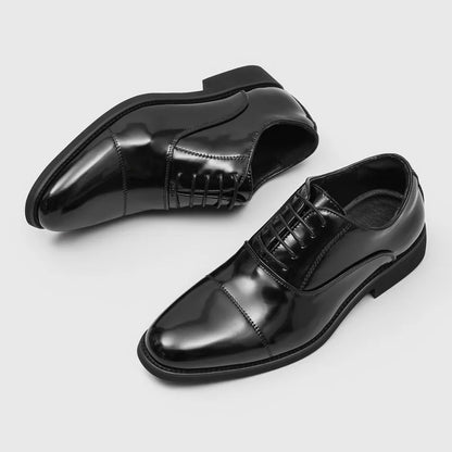 Men's Dress Shoes Size 38-46 Fashion Man Pointed Toe Oxford Shoes Lace-Up Brogue Footwear Buckle Business Wedding Shoes Sneakers