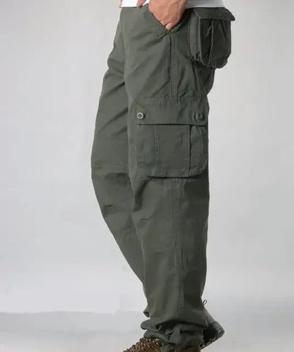 6 Pockets Tactical Cargo Pants Men's Loose Trousers Joggers  Hunting Large Size Casual Pants For Male Outdoor Work Overalls