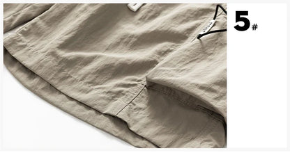 2024 Summer Thin Shorts for Men Cargo Pants Side Pockets Baggy Joggers Bermuda Knee Basketball Short Pant Male M-4XL