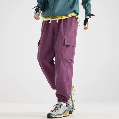Men's Water-repellent Hiking Cargo Pants Breathable  Fashion Cargo Pants Autumn Trousers Fishing Camping Pants Male