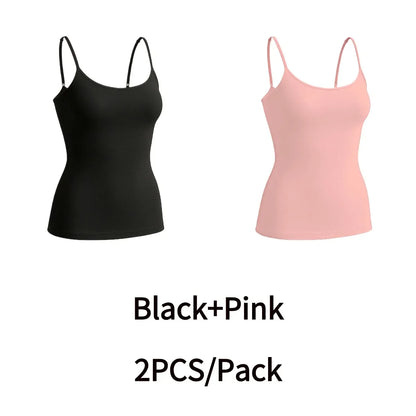 High Quality Women Seamless Cami Single Layer Adjustable Straps Scoop Neck Comfort Body Control Shaping Tank Top