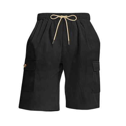 American Men's Heavy Loose Four Seasons Hip Hop Casual Sports Running Corduroy Tooling Shorts