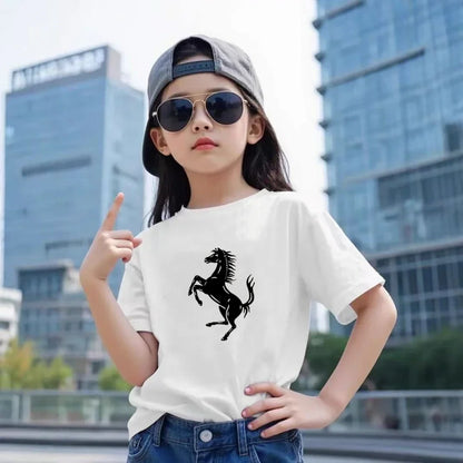 Children car emblem Clothes T-shirt Fashion Short-Sleeved+Shorts Summer Boy Girl Toddler 3-12Years Casual Brand O-collar Set