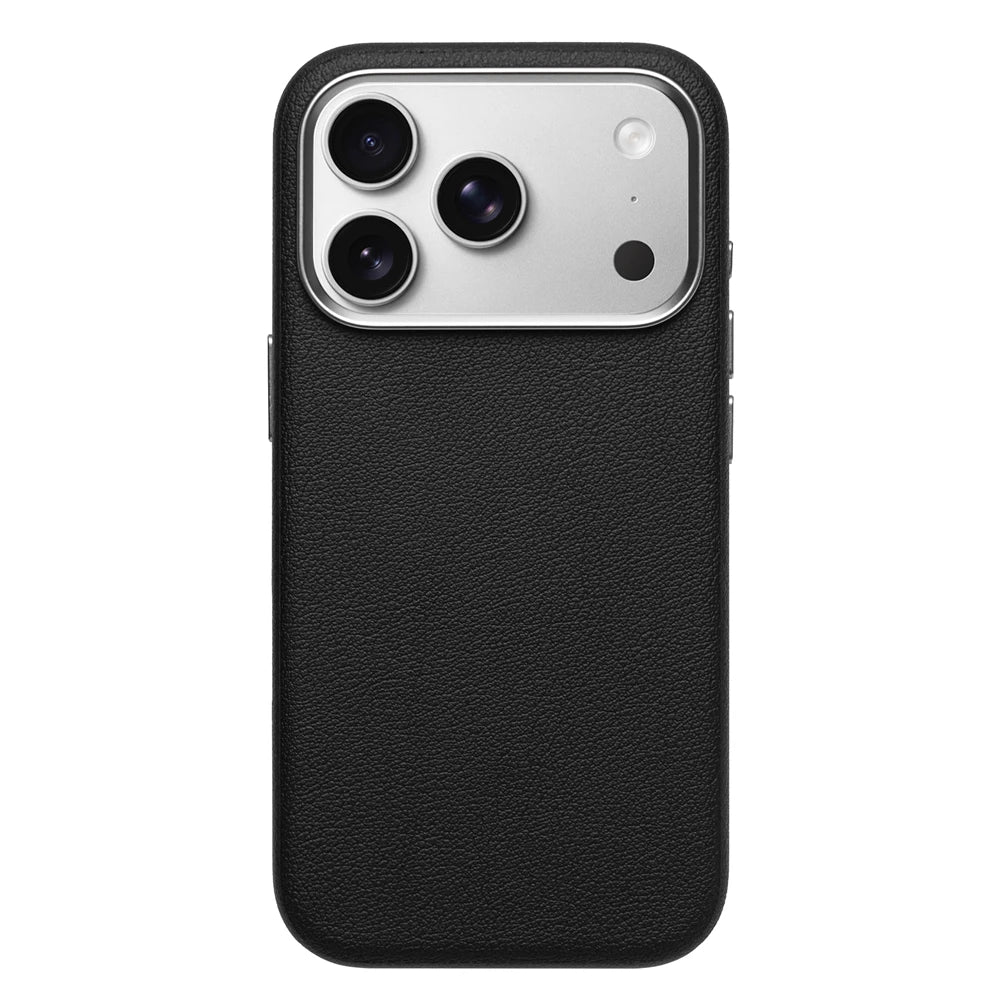 Luxury Business Shockproof PU Leather Camera Button Case For iPhone 17 Pro Max Air For Magsafe Magnetic Wireless Charging Cover