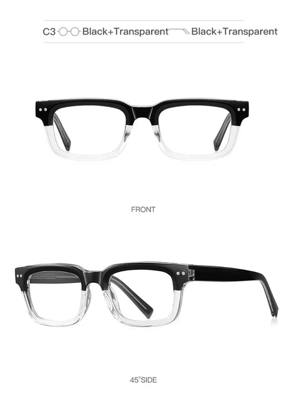 Men's glasses Square Classic Business Anti-Blue Light Reading Glasses Myopia Hyperopia Prescription Customized PFD2189