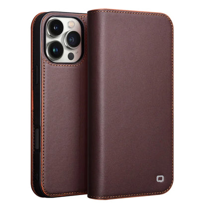 Genuine Leather Flip Case for iPhone 17 Plus Handmade Fashion Cover with Card Slots for iPhone 16 15 14 13 Pro Max 17Air