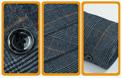 Brand 2026 Spring Stripe Suits Men 2 Button Autumn Business Elegant Man Jacket  Fashion New in Suits Blazers Men
