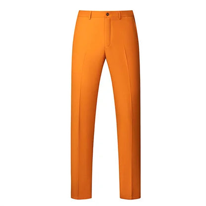 2026 New Men's Rose Red Trousers, Asian Size Blue Formal Pants, Black Pantalon Hombre.