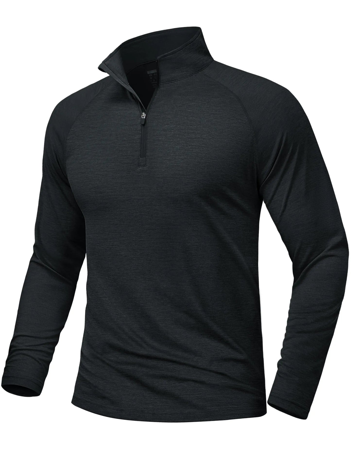 Sun Protection Long Sleeve Shirts Men's 1/4 Zip Up UPF 50+ Rash Guard Lightweight Quick Dry Fishing Running T-Shirts