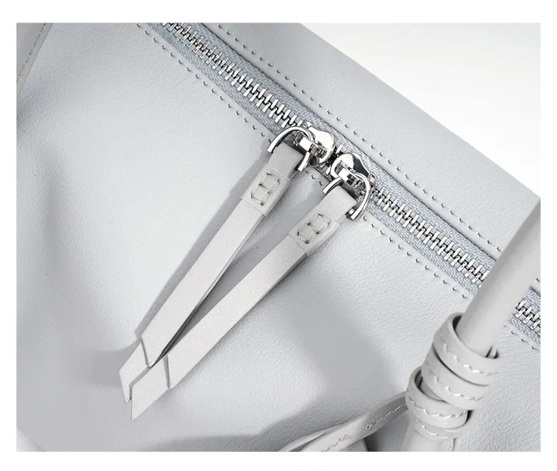 2026New Women's Casual Top Grain Leather Shoulder Bag Large Capacity Soft Pillow Handbag Underarm Tote for Daily Commute