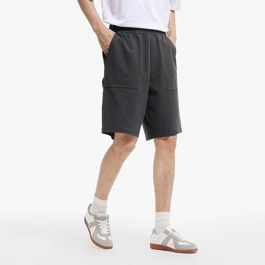 Men Pants Pineapple Texture Lumber Workwear Loose Straight Knit 2026 Summer Casual Style Soft Comfy Daily Top
