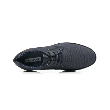 2025 Spring/Summer New Men Shoes Comfy Luxury Brand Men Casual Shoes Lace Up Business Style Dress Shoes BHKH Men Shoes