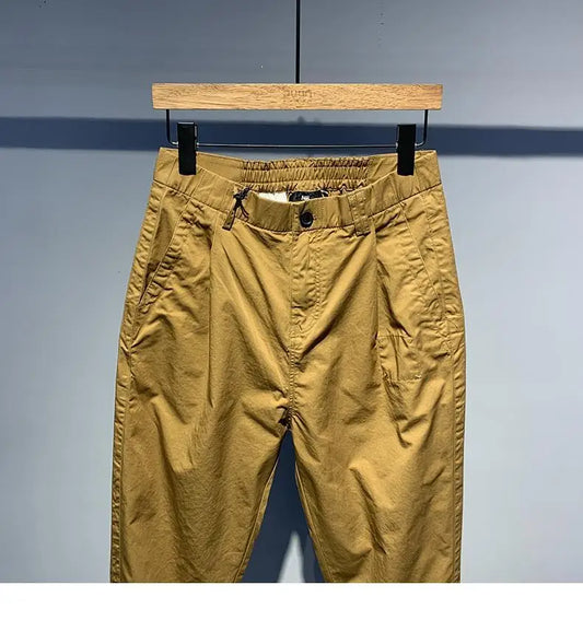 Quick-drying Thin Versatile Solid Color Loose Fashion Harren Long Summer Men's Comfortable Small Feet Casual Pants