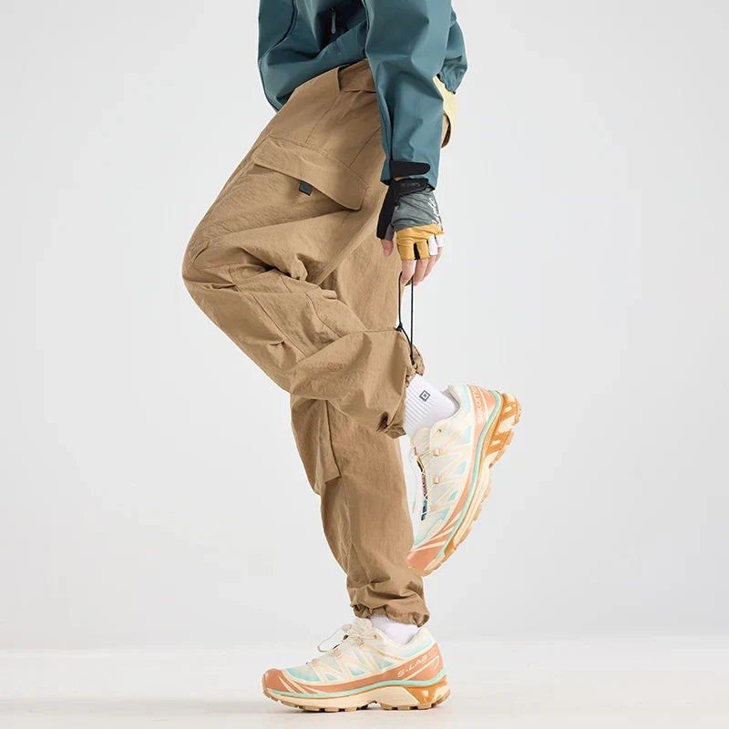 Men's Water-repellent Hiking Pants Scratch Resistance Fashion Cargo Pants Breathable Trousers Fishing Camping Pants