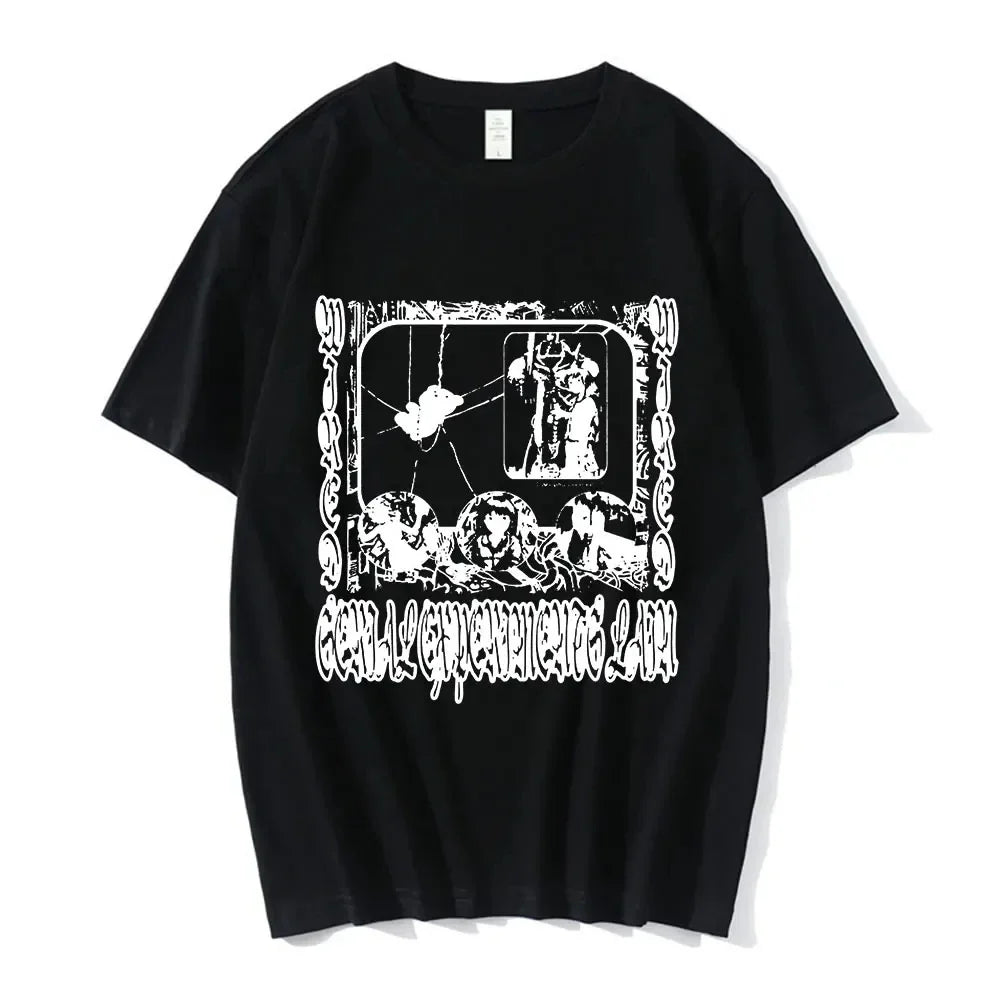 Anime Serial Experiments Lain T-Shirt Men Women Graphic T Shirts Unisex Iwakura Manga Girl Sci Fi Short Sleeve Tee Tops 62463