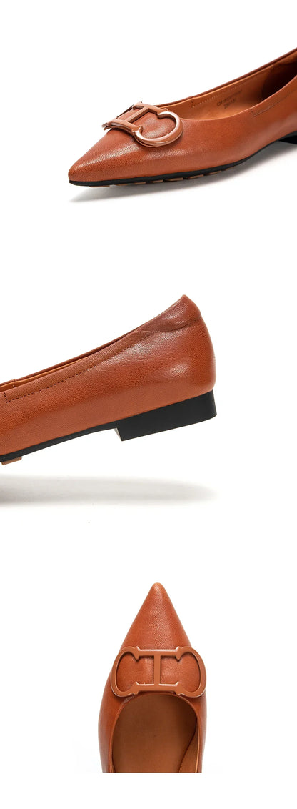 Women's Flats Simple Solid Coloured Classic Fashionable Style Pointed Toe Suitable for Business Office Comfortable For Girls