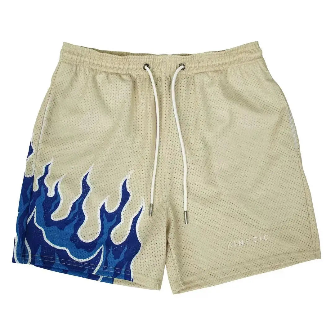 Summer Mens Sports Gym Fitness Running Basketball Short Pants Quick Dry Mesh Trend Jogger Beach Casual Motorcycle Shorts