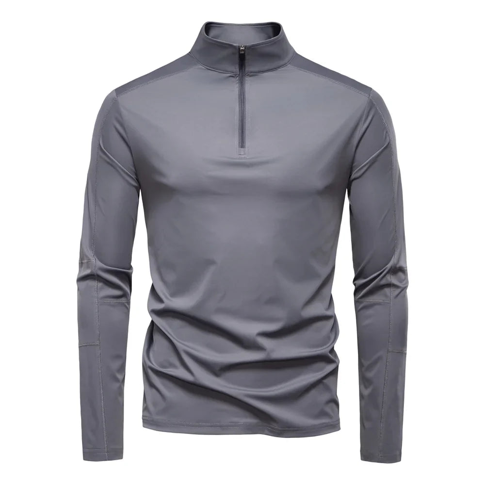 2025 Men's Spring Lightweight Breathable UV Protection Sun Shirt for Outdoor Activities Male T Shirt
