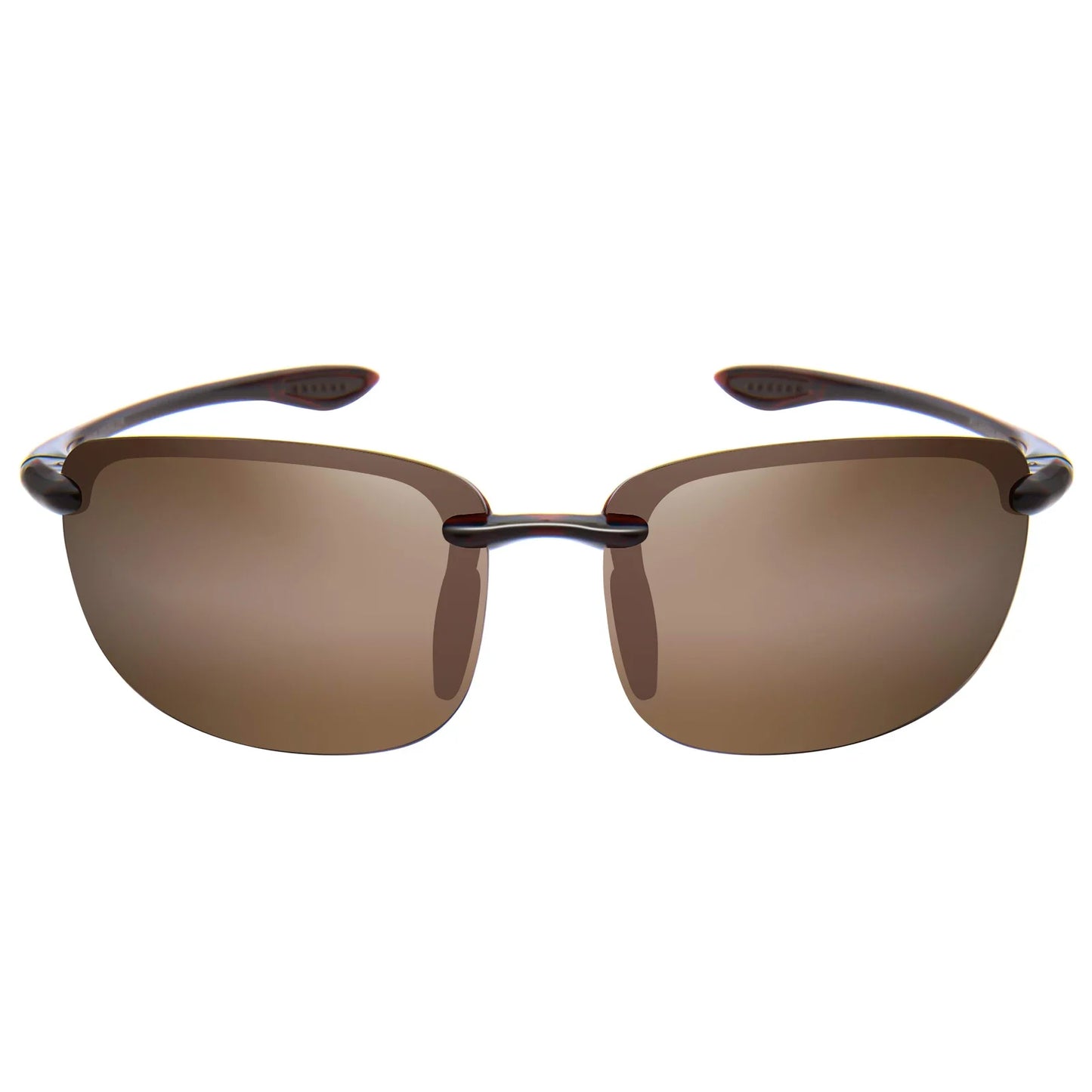 Rimless Polarized Sports Sunglasses Men&Women Tr90 Frame for Running Fishing Baseball Driving （8001）