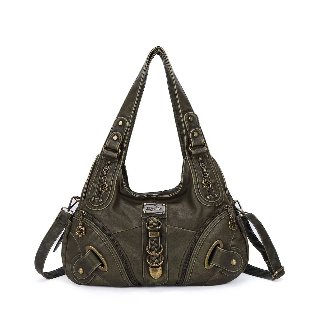 Vintage Women Handbags Shoulder Bag Top-handle Handbag Fashion Vintage Dumpling Pack Shoulder Bag Tote Bag Hobos Large Purse