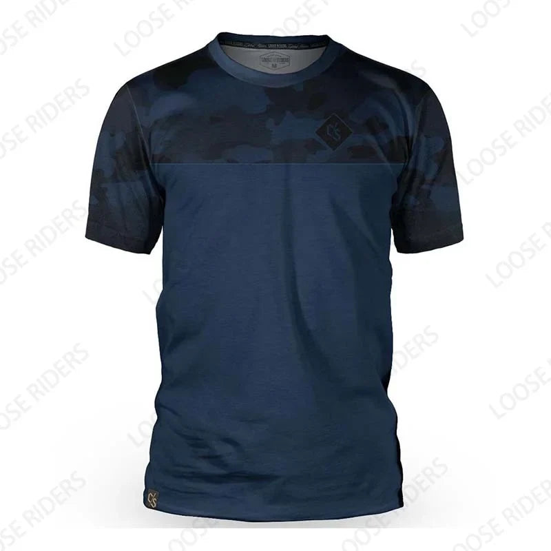 Loose Rider Men's Mountain Bike Long Sleeve Jersey DH Motocross Downhill Jersey BMX Bike Enduro MTB Shirt Breathable Clothing