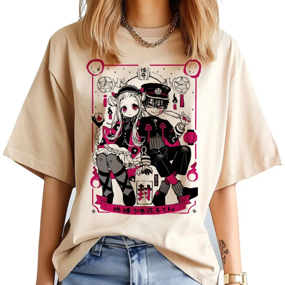 Toilet Bound Hanako Kun shirt girl Gothic harajuku  hip hop Digital Y2k shirt Classic Breathable harajuku 2000s Comfortable