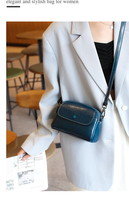 mini small genuine leather vintage bag Crossbody Bag luxury mobile phone shoulder bag  women mobile bag for women