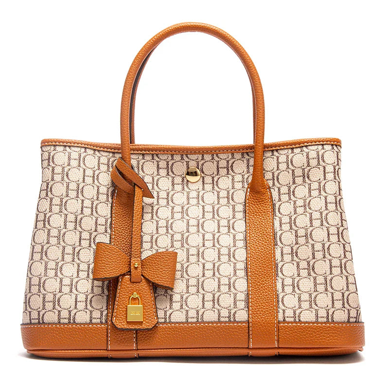 Women's Tote Bag Autumn New Fabric Splicing Handbag Convenient Carrying Mother Bag Commuter Women's Bag
