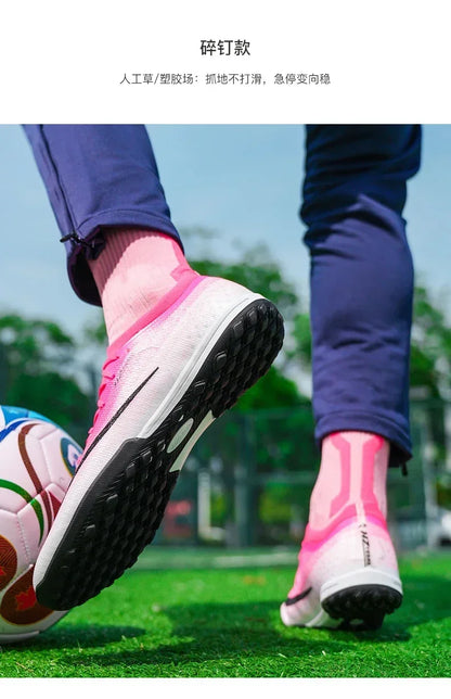 New Men Soccer Shoes Hot Sale Women Professional Football Boots Futsal Cleats Ultralight Unisex High-quality TF/FG Sneakers