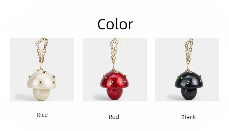 Handbag Crossbody Bag Clutch Evening Acrylic Shoulder Fashion New Mushroom-shaped Wedding Pouch In Luxury Handbags Women
