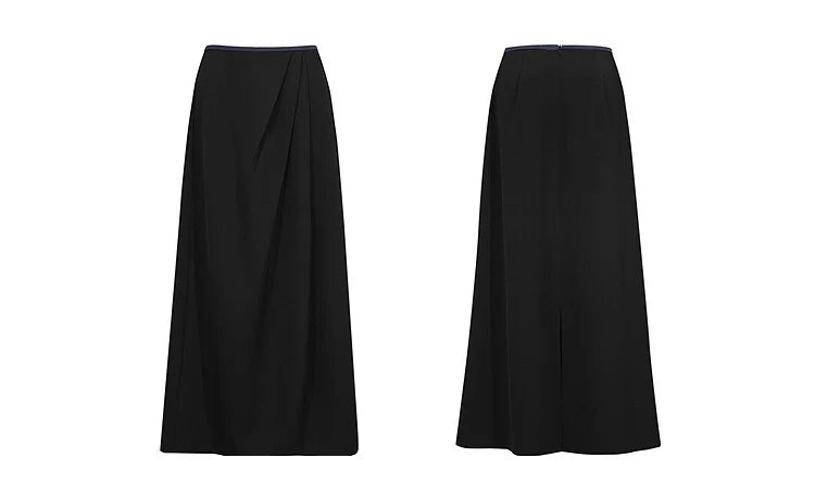 Women's Skirt 2026 Summer New Solid Color Wrinkle-Resistant Elegant Office Versatile Long Pleated Skirt For Women 12622145