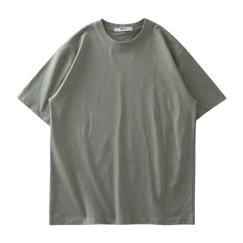 Upf50+ Sorona Fabric Coolness T-Shirt Men Short Sleeve Summer Sun Ice Silk Solid Color Antibacterial Tshirt Men's Clothes