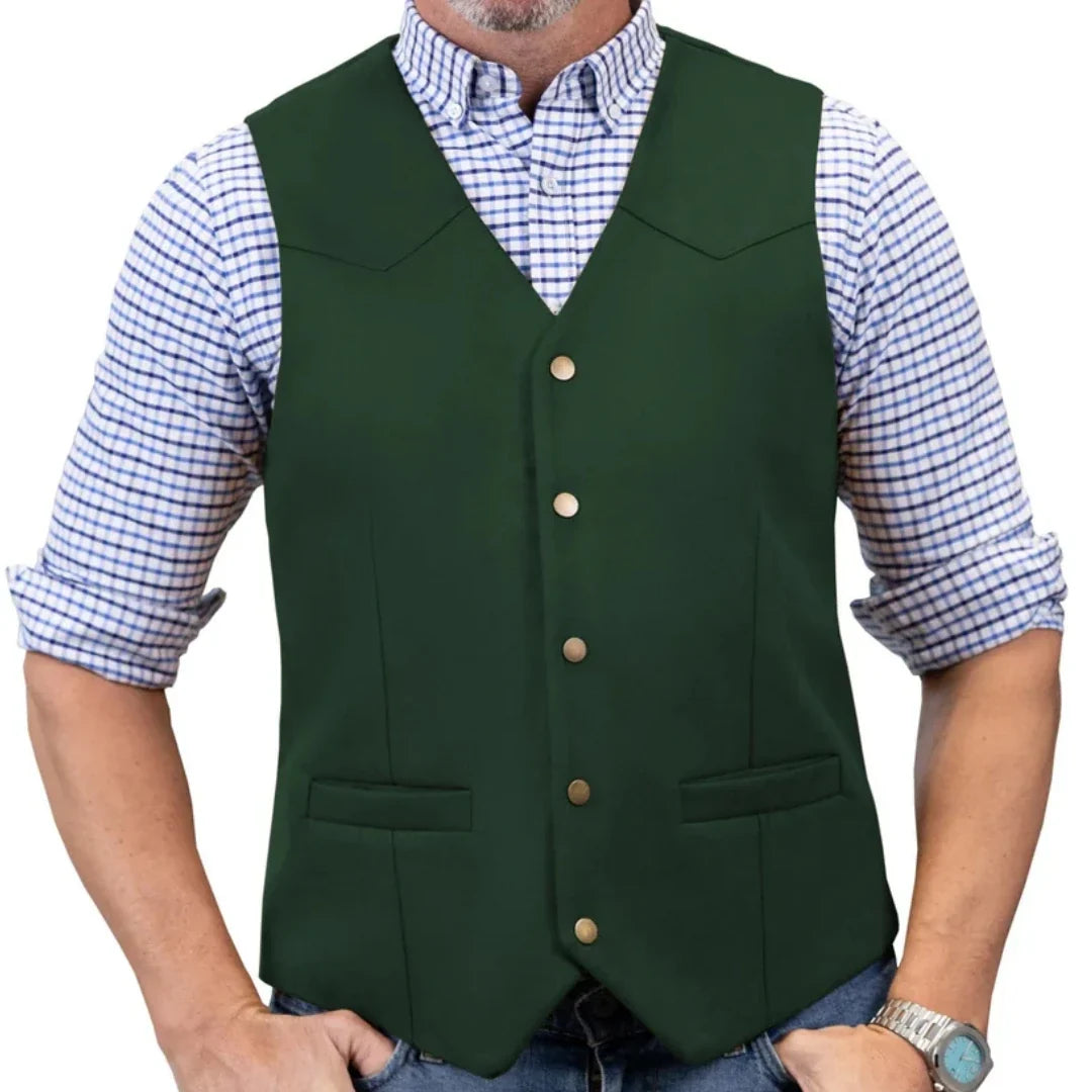Men Vest Gold Suede Velvet Single Button V Neck Waistcoat For Wedding Birthday Party Business Work Daily Casual Men Suit Vest