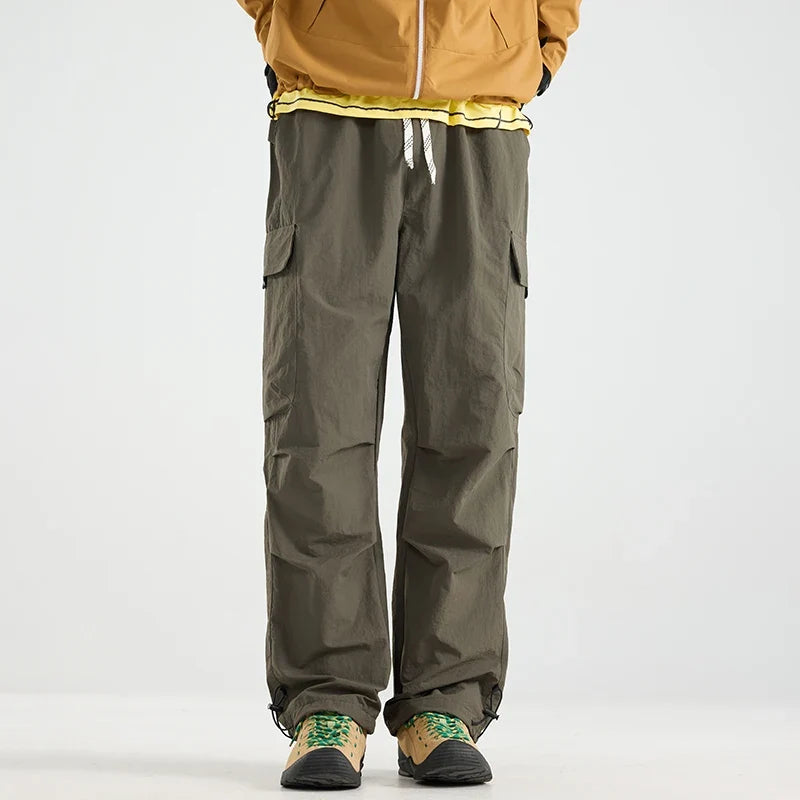 Men's Water-repellent Hiking Pants Scratch Resistance Fashion Cargo Pants Breathable Trousers Fishing Camping Pants