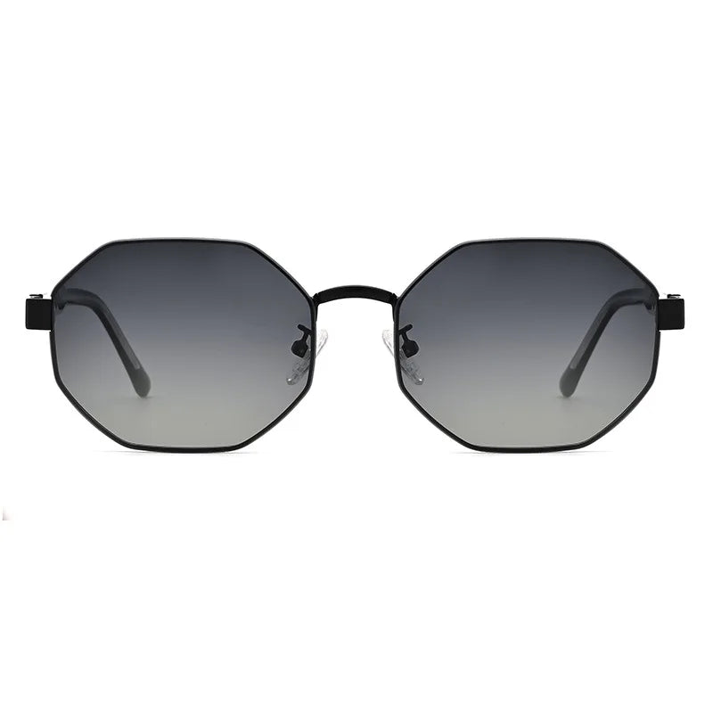 New Fashion Polygon Metal Frame Sunglasses  Women Sunglasses Men Luxury Brand Design Sun Glasses Women Mirror Gafas De Sol UV400