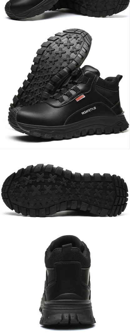 mens safety shoes waterproof work boots anti-slip plastic toe work shoes anti-puncture Safety sneakers man insulation shoes