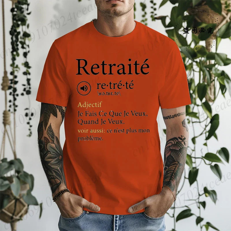 This Is No Longer My Problem Retirement T Shirt Harajuku Casual Fashion Loose Tee Tops Funny French Humnor Retired Papa T-shirt