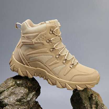 Men's Desert Combat Boots Men Ankle Boots Male Hiking Shoes Tactical Boots Big Size 39-46 Work Safety Shoes Motocycle Boots