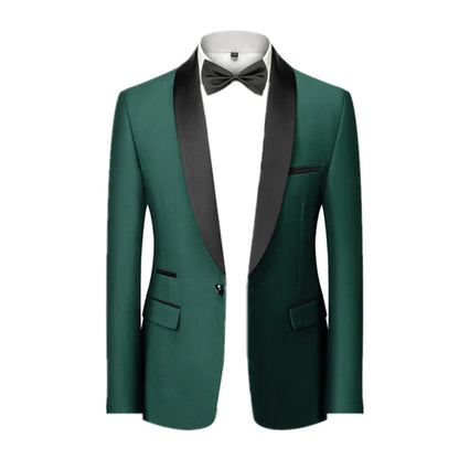 2026 Men's Skinny Terno Masculino, Formal Slim Fit Tuxedo Prom Suit / Male Groom Wedding Blazers High Quality Dress Jacket Coat