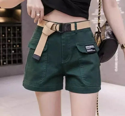 High Waist Shorts for Women Korean Style Cotton Short Pants Woman Design Trend 2025 Fashion Clothing XL Outfits Youthful Jorts